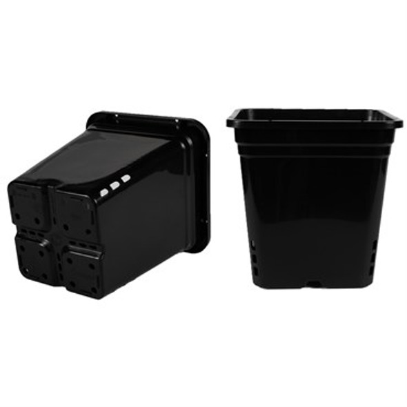 SunPack 12x12 SquarePot Black 12 Tall