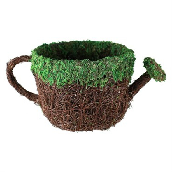 Syndicate Home & Garden Bella Moss Moss Planters Thea Watering Can - 7in Planter / 7.25in Diam x 5.5in H / Fits a 6.5in Azalea Pot