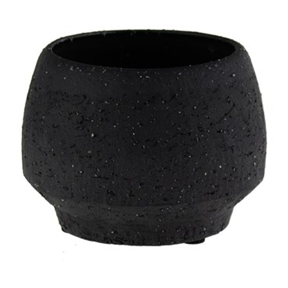 Syndicate Home & Garden Stoneware Tapered Pot Charcoal - 2in