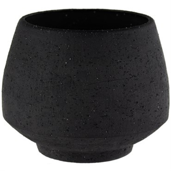 Syndicate Home & Garden Stoneware Tapered Pot Charcoal - 4.5in