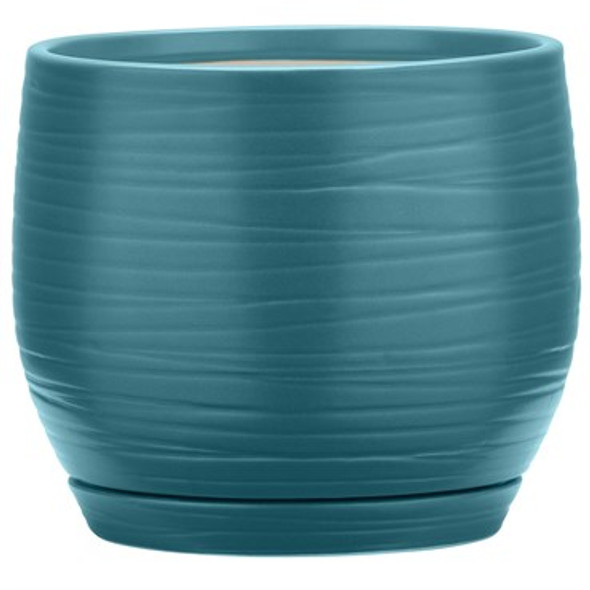 Southern Patio Jasper Planter Teal Finish - 8in
