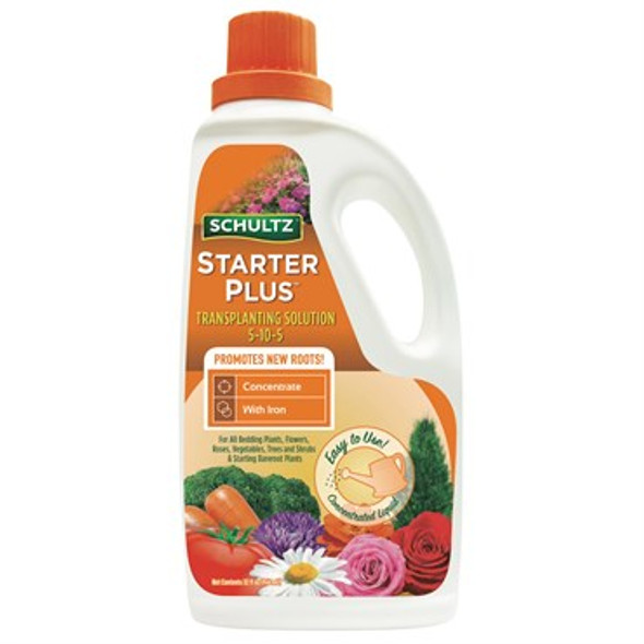Schultz Starter Plus Liquid Plant Food 5-10-5 32oz Concentrate Jug