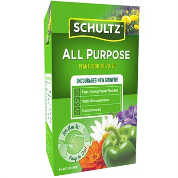 Schultz 1.5# AP WSFPlant Food 20-20-20