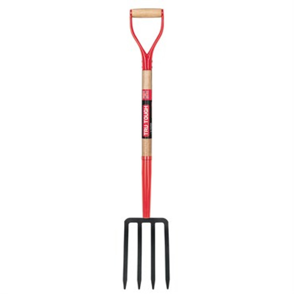 Truper Tru Tough Spading Fork Medium Duty Grade, 13in Handle