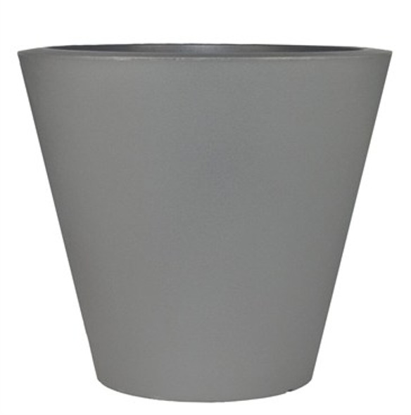 Tusco Products Cosmopolitan Collection Round Planter Slate - 16in