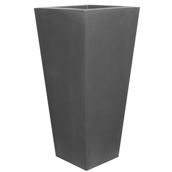 Tusco 26 in.  Cosmo TallSquare Planter Slate