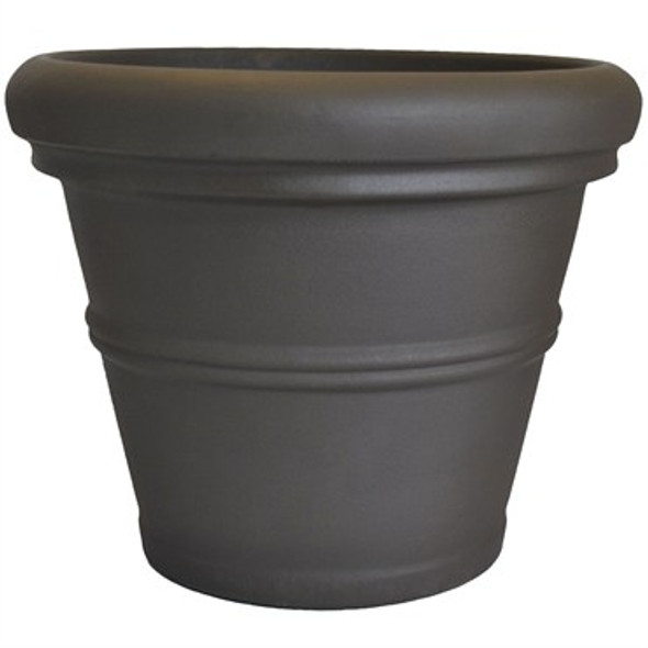 Tusco 13.5 Rolled RimPlanter Espresso - 35ES.1