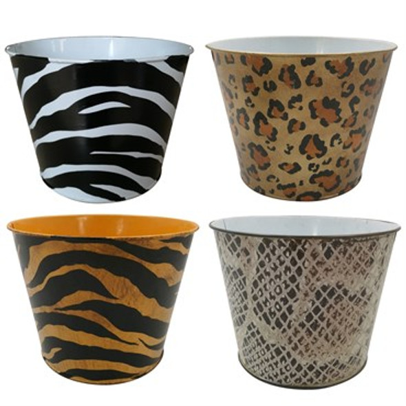 Very Cool Stuff Animal Print Planters 8in Diam