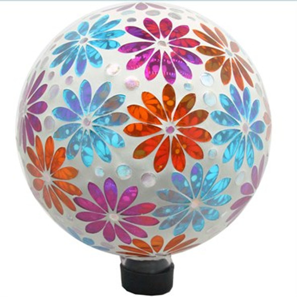 VCS 10" Colorful FlowerGlass Globe