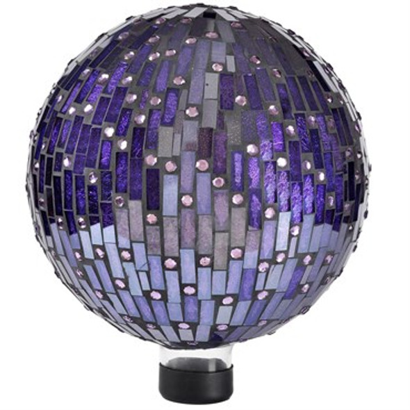Very Cool Stuff Glass Globe Purple with Bling - 10in