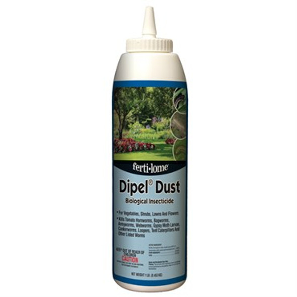 VPG fertilome Dipel Dust Biological Insecticide 1lb Puffer Bottle