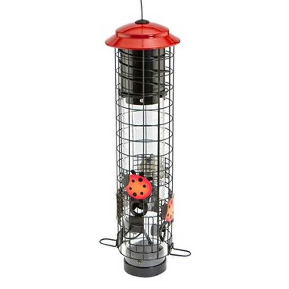 Woodlink Ladybug Squirrel-Resistant Tube Feeder