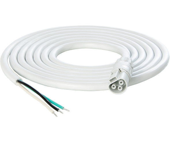 PHOTOBIO X White Cable Harness, 16AWG w/leads, 10'