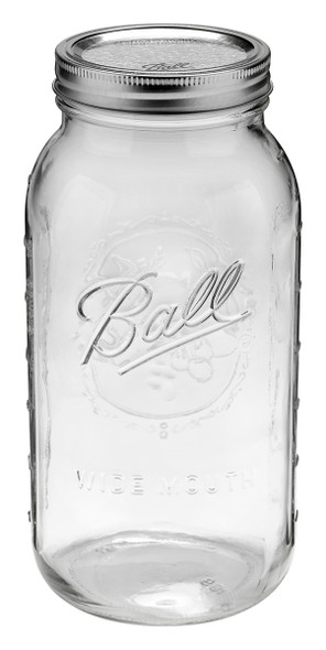 Ball Jar, 64 oz (Half Gallon), Wide Mouth , Case of 6