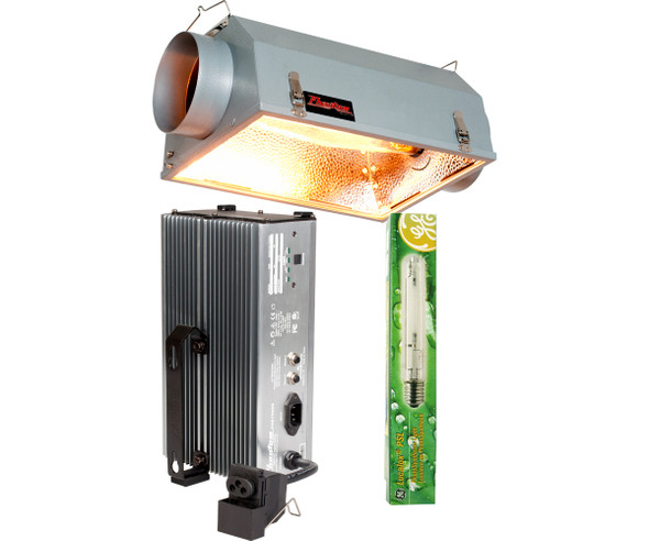 Phantom 6 Air-Cooled Reflector w/Phantom 750W 120V/240V Dimmable Digital Ballast & GE Lucalox 750W PSL HPS Lamp