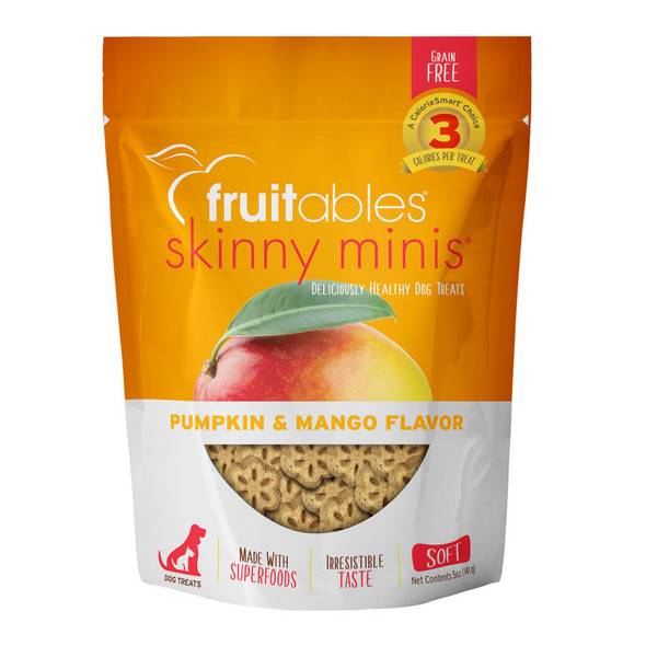 Fruitables Skinny Minis Soft Dog Treats - Pumpkin Mango - 5 oz