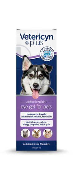 Vetericyn Plus Antimicrobial Eye Gel for Pets - 3 oz