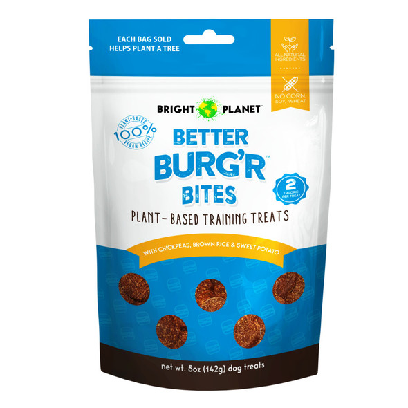 Bright Planet Pet Better Burg'r Bites Dog Treat - 5 oz