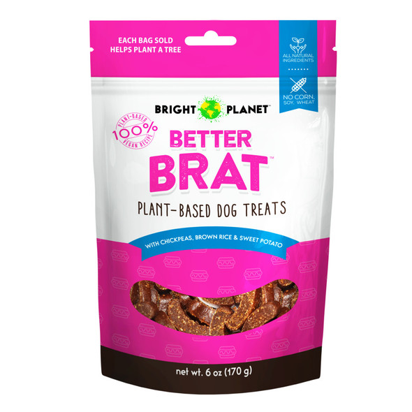 Bright Planet Pet Better Brat Dog Treat - 6 oz