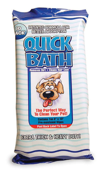International Veterinary Sciences Quick Bath Wipes - 10 ct