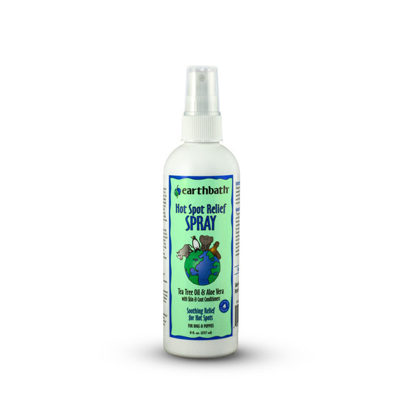 Earthbath Hot Spot Relief Spray for Dogs, Tea Tree & Aloe Vera - 8 oz