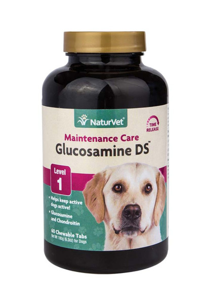 NaturVet Time Release Glucosamine DS with Chondroitin Chewable Tablets - 60 Tablets