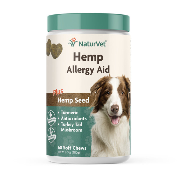 NaturVet Hemp Allergy Aid Soft Chew - 60 ct