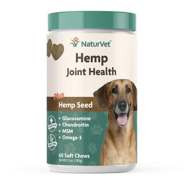 NaturVet Hemp Joint Health Soft Chews - 60 ct