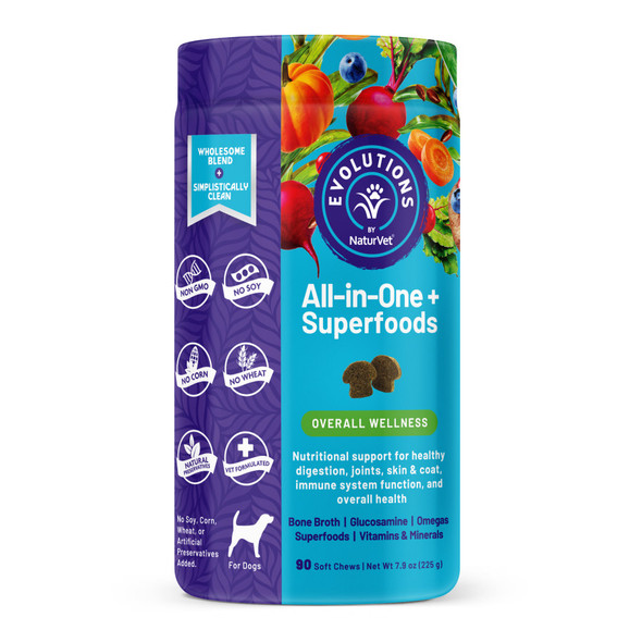 Evolutions by NaturVet All in One Plus Superfoods Soft Chews - 90 ct