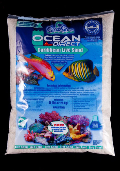 CaribSea Ocean Direct Live Original Grade Aquarium Sand - 5 lb