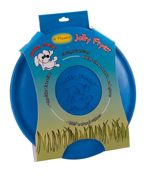 Jolly Pet Jolly Flyer Floating & Flying Dog Toy - Blue - SM