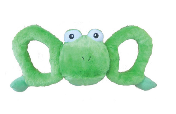 Jolly Pet Tug-a-Mals Frog Dog Toy - Green - SM