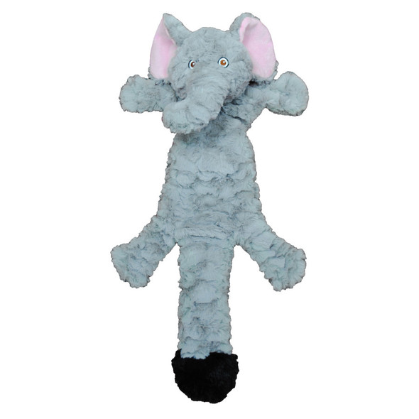 Jolly Pet Fat Tail Stuffed Elephant Dog Toy - SM