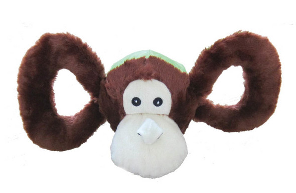 Jolly Pet Tug-a-Mals Monkey Dog Toy - Brown - XL