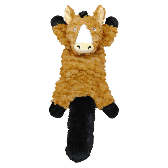 Jolly Pet Fat Tail Stuffed Horse Dog Toy - LG
