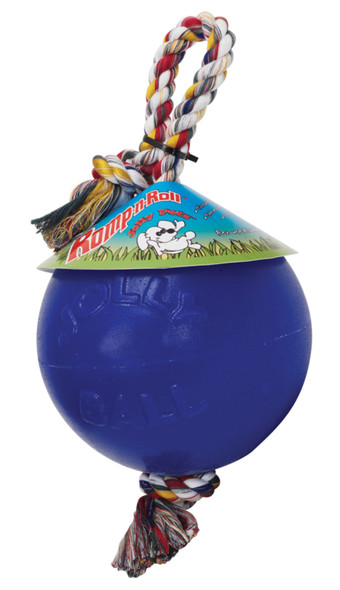 Jolly Pet Romp-n-Roll Dog Toy Durable - Blue - LG