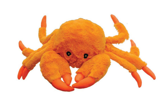 Jolly Pet Tug-a-Mals Crab Dog Toy - Orange - LG