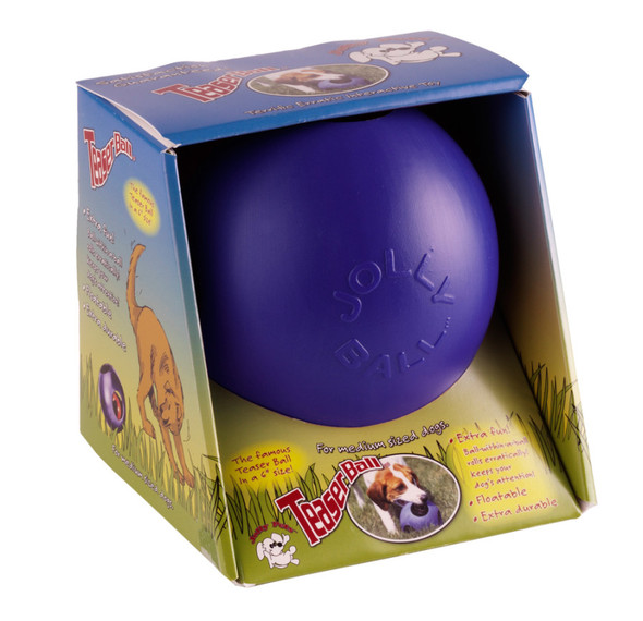 Jolly Pet Teaser Ball Dog Toy - Blue - MD