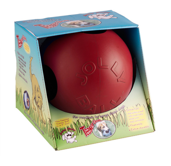 Jolly Pet Teaser Ball Dog Toy - Red - LG