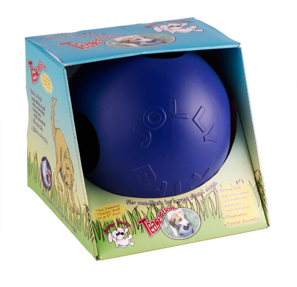 Jolly Pet Teaser Ball Dog Toy - Blue - LG
