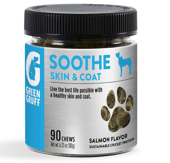 Green Gruff Soothe Skin & Coat Dog Supplements - 90 ct