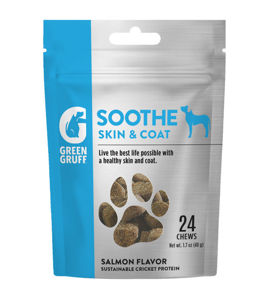 Green Gruff Soothe Skin & Coat Dog Supplements - 24 ct