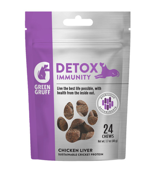 Green Gruff Detox Immunity Dog Supplements - 24 ct