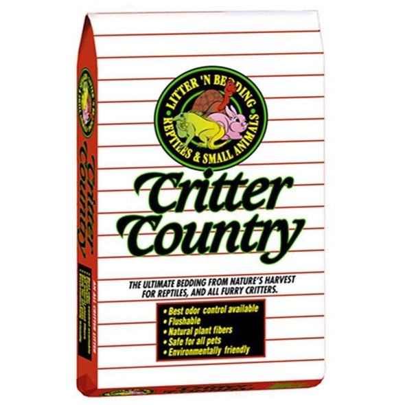 Mountain Meadows Pet Products Critter Country Bedding/Litter for Reptile and Small Animal - White - 40 lb