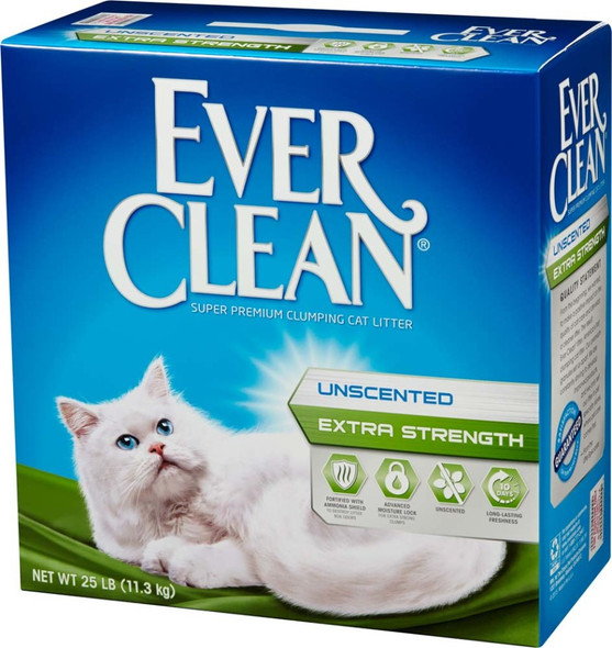 Ever Clean Extra Strength Unscented Cat Litter - 25 lb