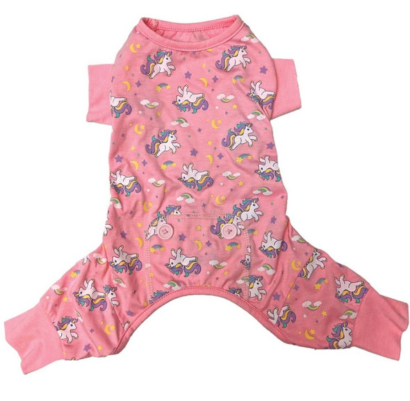 Fashion Pet Unicorn Pajamas - Pink - LG