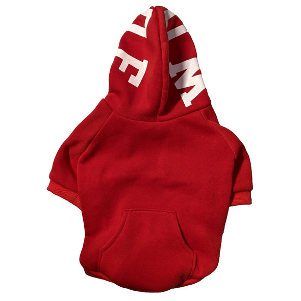 Fashion Pet Cosmo Woof Hoodie - Red - XL