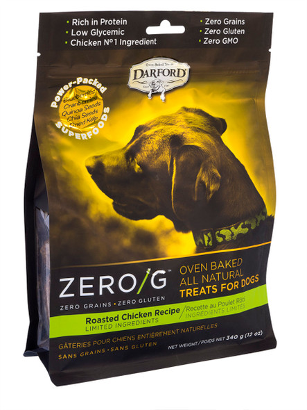 Darford Zero/G MINIS Oven Baked Dog Treats Roasted Chicken Recipe - Regular