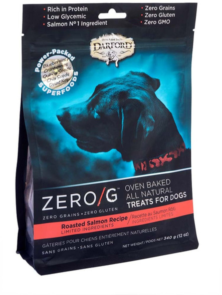 Darford Zero/G MINIS Oven Baked Dog Treats Roasted Salmon Recipe - Regular