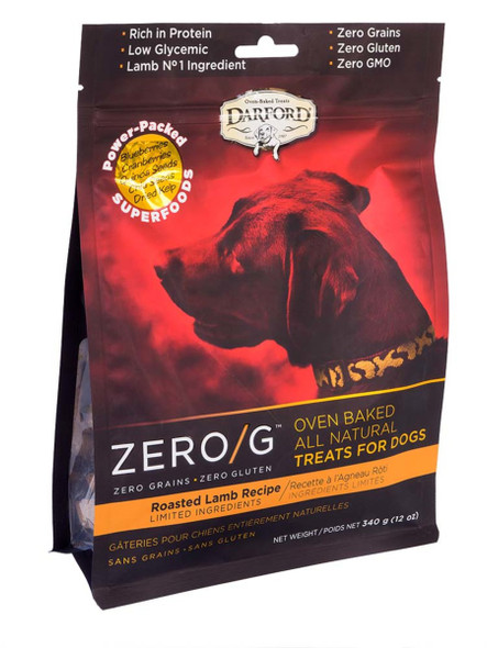 Darford Zero/G MINIS Oven Baked Dog Treats Roasted Lamb Recipe - Regular